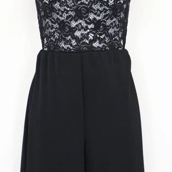 Club Lace Jumpsuit Women 4 Black Whimsigoth Retro Gypsy Witchy Clubbing Festival - Picture 7 of 16